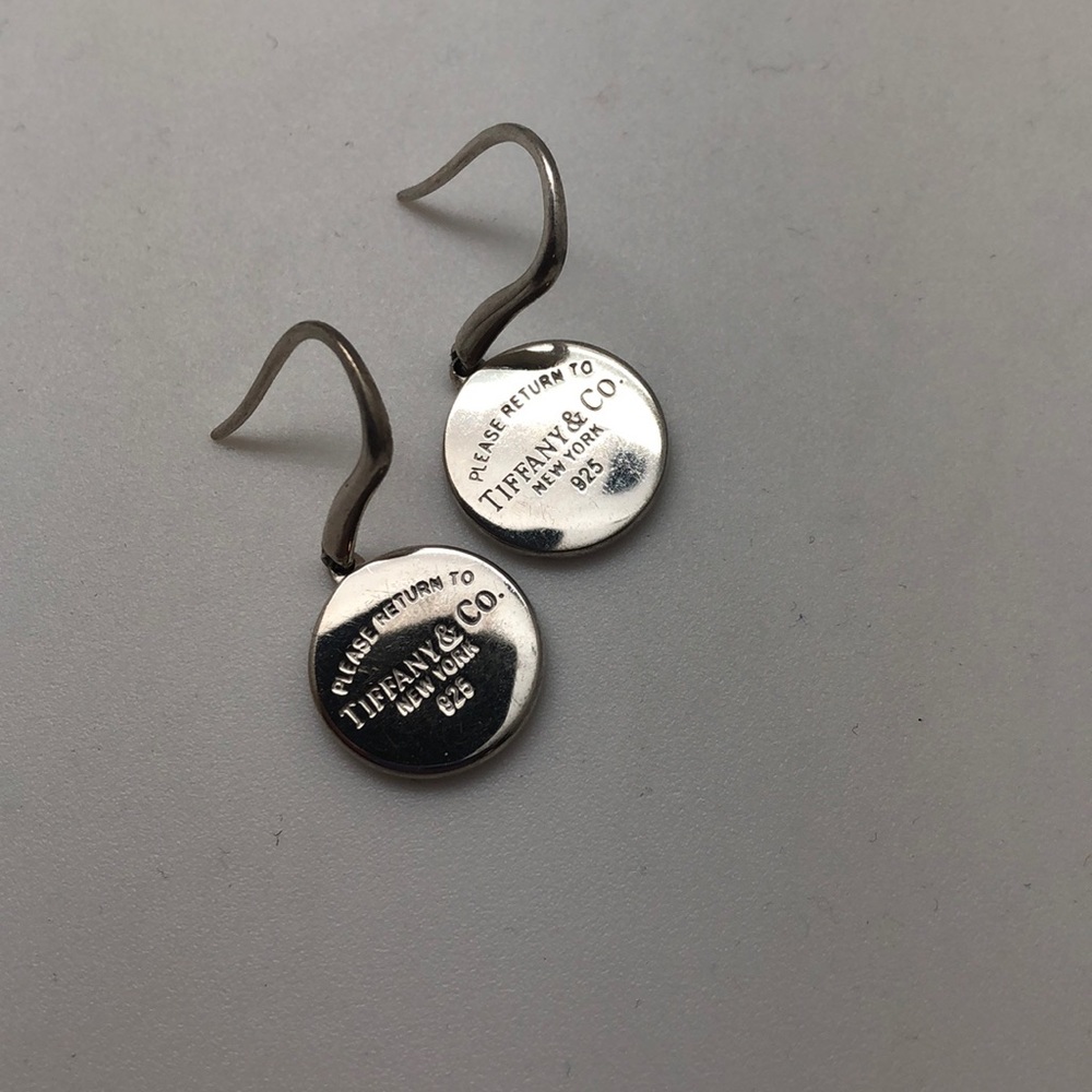 Tiffany and Co circle disc earrings